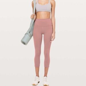 Lululemon Align Crop *21 in dusty mauve